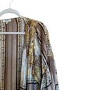 Umgee  Large Multicolor Boho Metallic Open Front Duster Cardigan Sweater Topper Photo 2