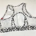 Tommy Hilfiger  SPORT | White Black Graphic Racerback Sports Bra M Photo 3