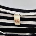 None 42. Black White Stripes Long Top Large Photo 2