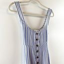 American Eagle  Striped Tank Mini Dress Blue White Medium Photo 8