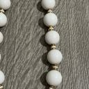 Monet Vintage  Lucite White Bead Necklace Photo 3