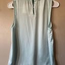 Rococo NWT Idem Ditto Seafoam Green Satin High Neck Tank/Blouse Sieze Small Photo 8