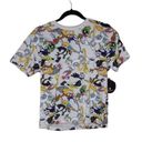 Looney Tunes  Classic Cartoon Characters White Graphic T-Shirt Women's Small Photo 4