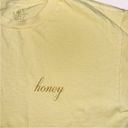 Brandy Melville  J Galt Yellow Honey TShirt Crop Top Photo 4