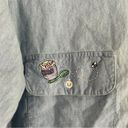 Disney The  Store Vintage Denim Button Down Winnie the Pooh Casual 90s XL Photo 3