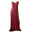 Bordeaux Lanvin  Chain Column Gown Dress Photo 8