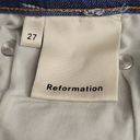 Reformation  PJ Mid-rise Cropped Flare True Blue Wash Size 27 EUC Photo 10