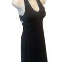 Patagonia Morning Glory Black Stretch Halter Dress XS Tied Back Cruise Vacation Photo 3