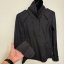 Lululemon  Think Fast Pullover size 10 Black Heathered Herringbone Photo 5