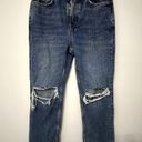 Topshop  Women's Dad Jeans Distressed High Rise 8/30 NWT Button Fly Photo 1