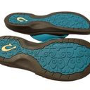 Olukai  Ohana Women's Sandals Tropic Blue Dark Java Flip Flops size 7 Photo 5