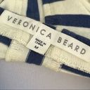 Veronica Beard  Nautical Stripe Top With Shoulder Lace Up Detail M Photo 5