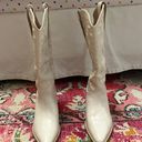 White Cowgirl Boots Size 9 Photo 1