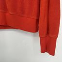 Z Supply  Breanna Terry Sweatshirt Crop Orange Slouchy Drop Shoulder Athleisure S Photo 3