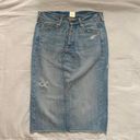 Japanese Brand Light Denim Pencil Skirt size XS Blue Photo 1