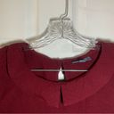 Modcloth  Maroon Peter Pan Collar Short Sleeve Blouse M Photo 2