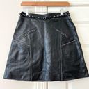 Coach  1941 Leather Belted Mini Skirt 4 Photo 0