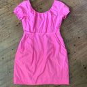 J Crew barbiecore scoop neck size 6 bodycon mini dress Pink Photo 0