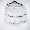 Ava & Viv AVA VIV denim shorts tie dye cut off Size 20 plus size 2X hi rise Photo 1