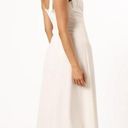 Petal and Pup  Laurel White  Tie Shoulder Side Slit Midi Dress 0 Photo 2