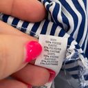 Aerie  Striped Ruffle Tiered Skirt in Blue and White - S Photo 6