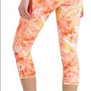 Ideology  orange tropical design capris work out pants. New Photo 0