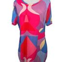 SheIn  Curve Women's Multi Short Sleeve Crew Neck Pullover A-Line Midi Dress 2XL Photo 0