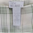 West of Melrose  White Green Plaid Trouser Pants High Rise Straight Leg Size XL Photo 5