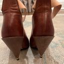 Givenchy  Paris Brown Leather Studded Wooden Cone High Heels | Size 6 Photo 6