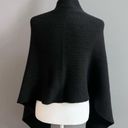 Pamella Roland 100% Cashmere Sweater Poncho Made in Italy Luxury Designer OS Black Size M Photo 6