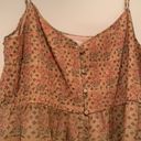 The Great EUC  peach embroidered silk peasant top Photo 3