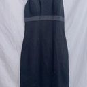 Cache  Y2K Black Sleeveless A-line Midi Dress size 4 Photo 0