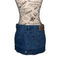 Levi's Distressed Denim Mini-skirt - Sz 27 - EUC Photo 6