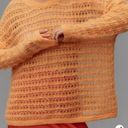 Pilcro  Open-Stitch Pullover Wool Blend Orange Sweater NWT Photo 0