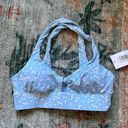 dippin daisy's swimwear Light Blue Floral Sweetheart Sports Bra Photo 0