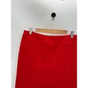 J.Jill  Skirt Women MEDIUM Red Viscose Nylon Spandex Blend Stretch Pencil Mini Photo 2