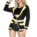 Music Legs Hazardous Fire Chief Adult Women’s Sexy Halloween Costume M/L Size M Photo 0