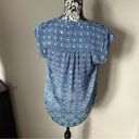 Black Rainn  Womens top sleeveless blue floral small Photo 4