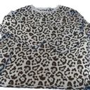 Umgee  blue cheetah sweater dress size medium Photo 0