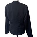 Simply Styled  By Sears Women's Collarless Blazer Jacket Open Front Black Size 6 Photo 1