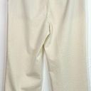 St. John  Sport Beige White Striped Seersucker Wide Leg Cropped Pants 12 Photo 2