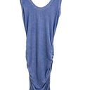 LA Made  Blue Tie Dye Ruched Sleeveless Dress Large Photo 0