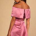 Lulus Pink/Mauve Satin Mini Dress Photo 1