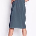 Mulberry Of Mercer  Dress V Neck Sleeveless Aline Blue Cocktail Formal Lawyer Photo 1