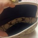 Coach  GiGi legacy pouch with signature and white leather Photo 3