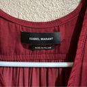 Isabel Marant  Damen brick red satin lightweight peplum sleeveless blouse 38/M Photo 4