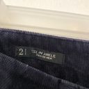 Talbots  Flawless Frayed Hem Cord Slim Leg Navy Blue Corduroy Pants Cropped Ankle Photo 5