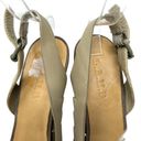 L.A.M.B. Kam Taupe Platform Slingback Wooden Heels Sandals Size 9.5 Photo 6