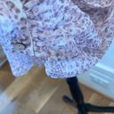 L'Agence  Semi Sheer Pink Bohemian brown leopard print Blouse XS New Photo 4