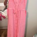 Sophie Rue Pink Linen Maxi Dress Photo 2